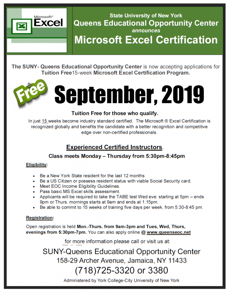 microsoft excel certification practice exam