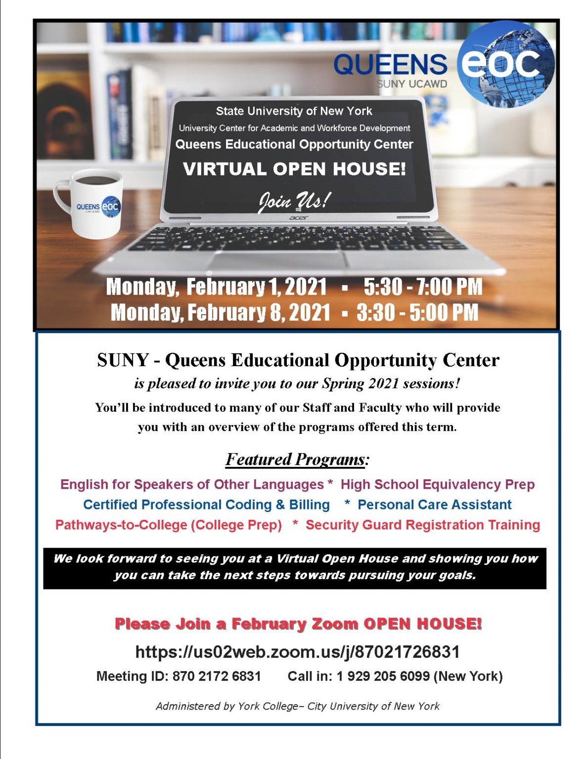 SUNY Queens EOC Open House SUNY Queens Educational Opportunity Center