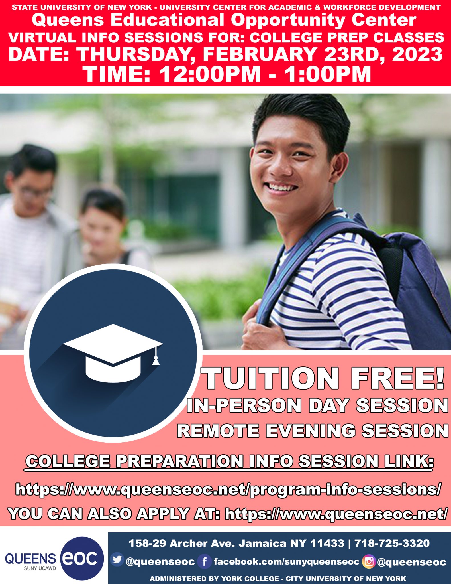 College Prep Classes Virtual Information Session - Thursday, February ...